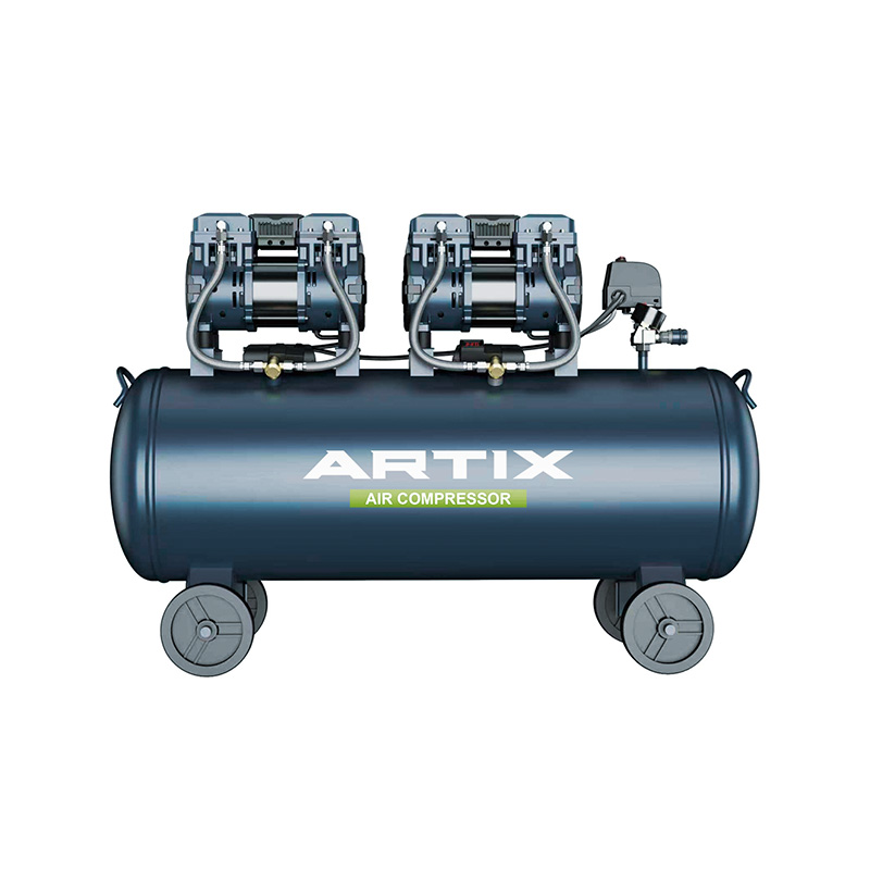 Compresseur d'air sans huile, AT1390*2-90,3.2HP,1200W*2-90L